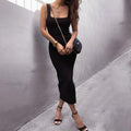 Sleeveless Backless Split Elegant Party Dress