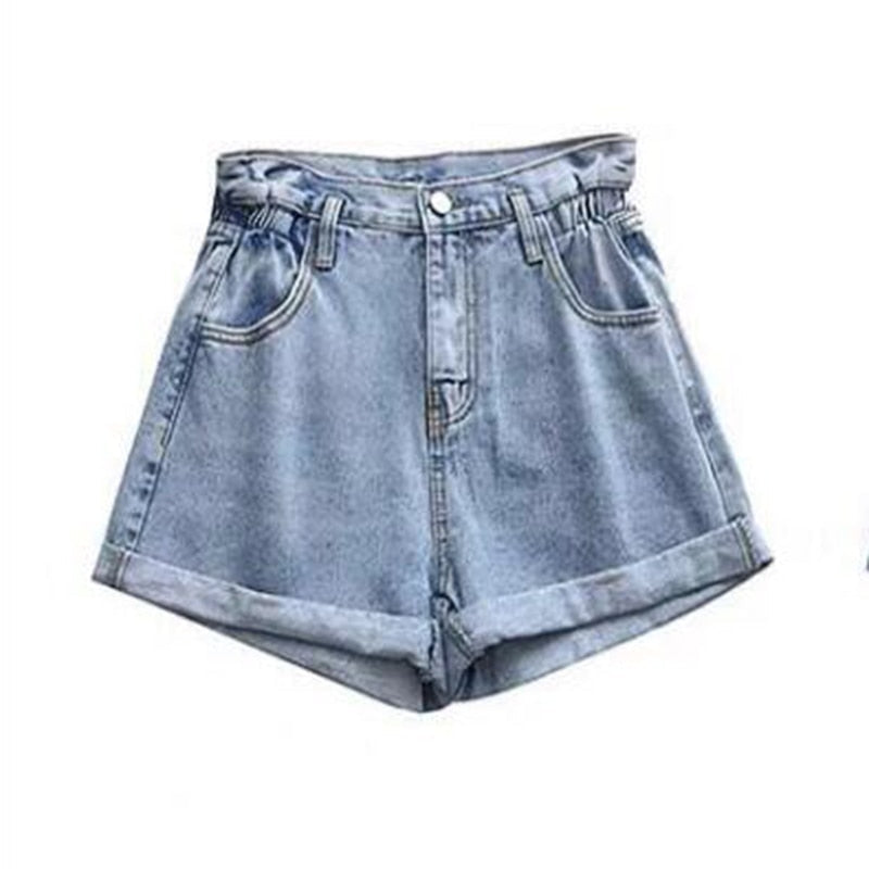 Loose Elastic Wide Leg Relaxed Short