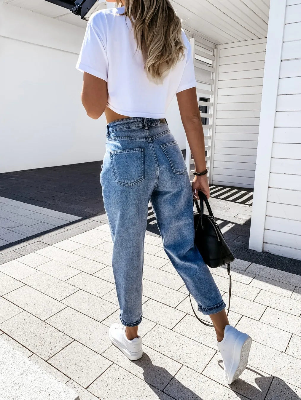 Autumn Winter Loose Fit Harem Denim Jean