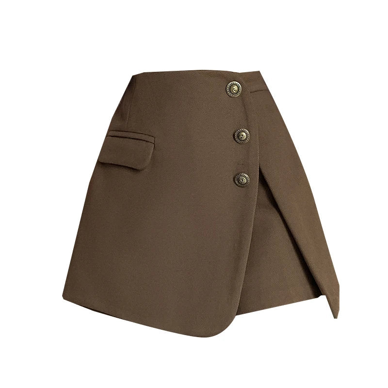 Woolen High Waist Korean Winter Cozy Short