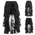 Retro Victorian Lace Up Steam Gothic Long Skirt