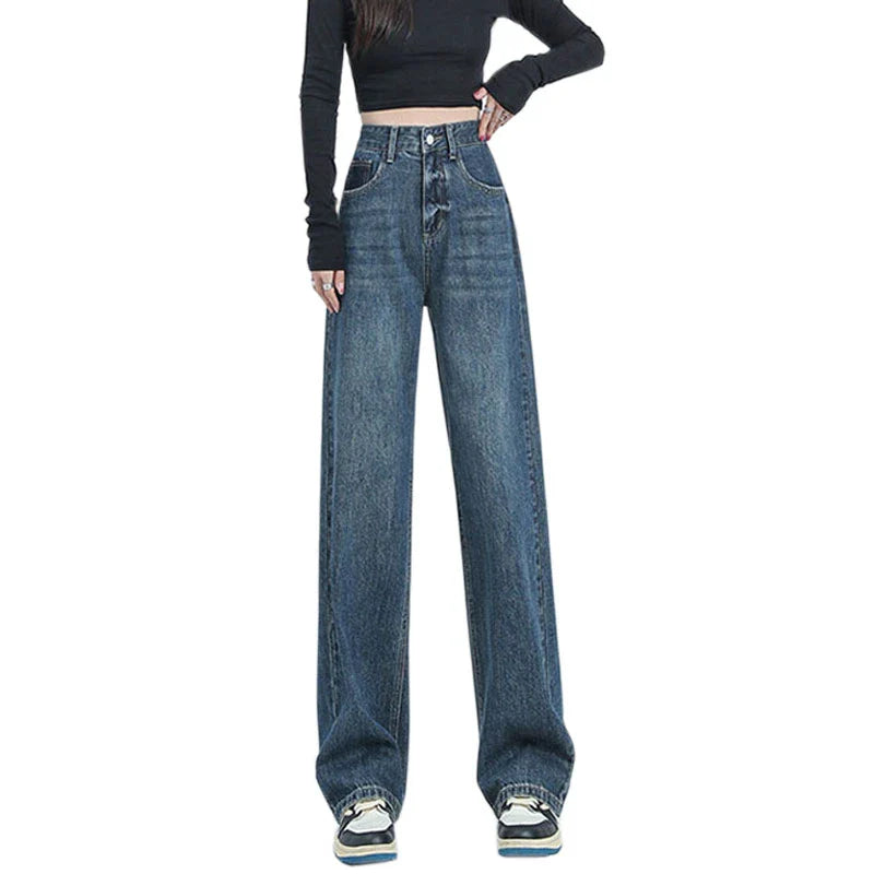 Retro Loose Straight Large Size Jean