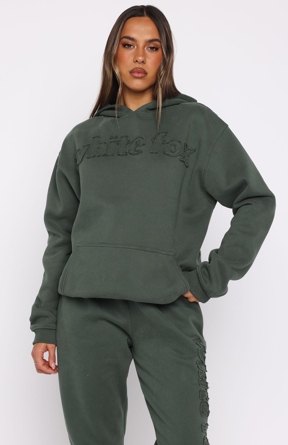 From Archives Lexi Oversized Khaki Hoodie