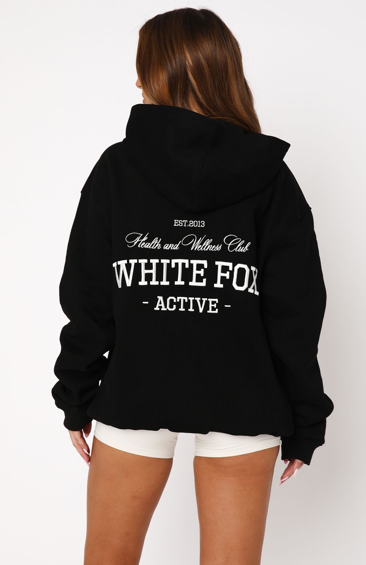 Taking Sides Oversized Black Hoodie
