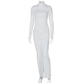 Folded Split Slim Fit Long Sleeve Maxi Dress