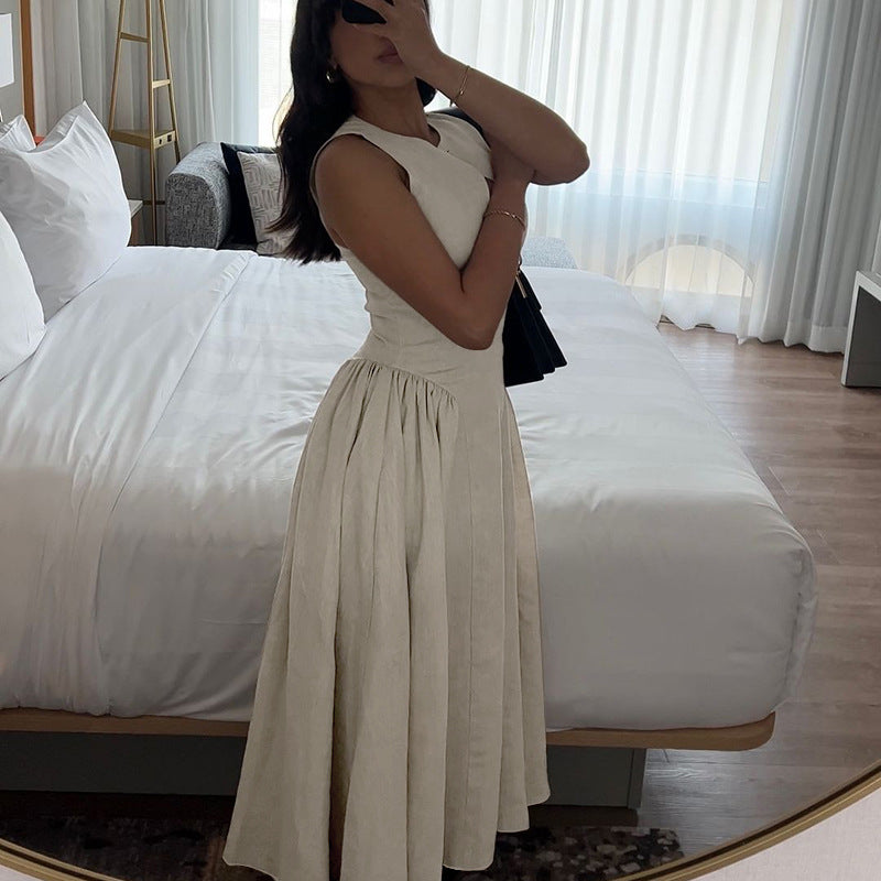 Cutout A Line Style Midi Dress