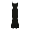 Floral Lace Sheath Fishtail Maxi Dress