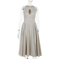 Cutout A Line Style Midi Dress