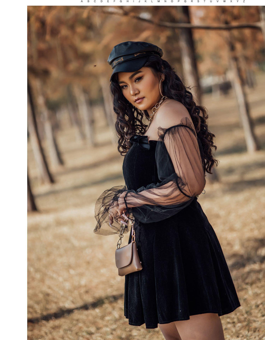 Off Shoulder Lantern Sleeve Elegant Mini Dress