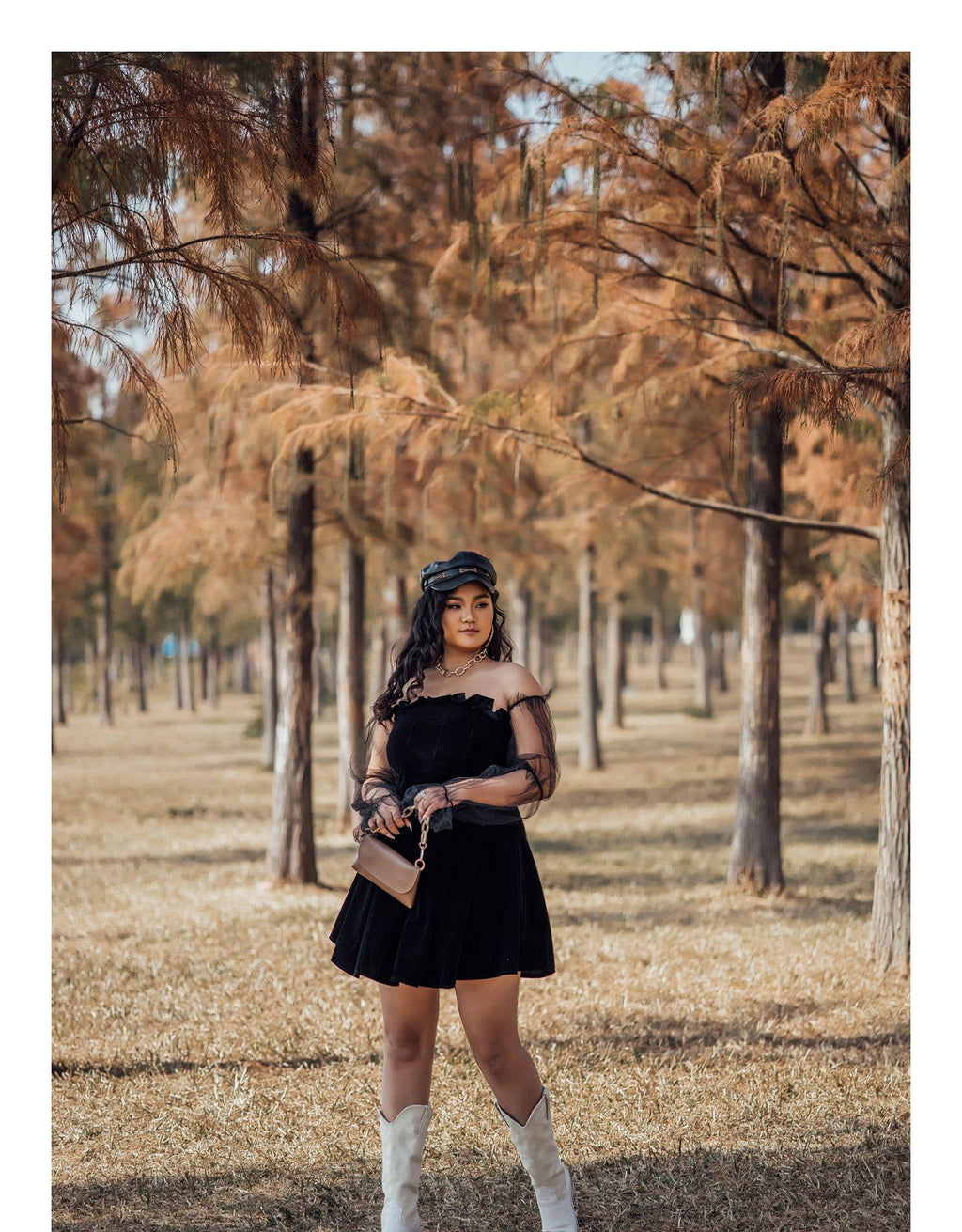 Off Shoulder Lantern Sleeve Mini Party Dress