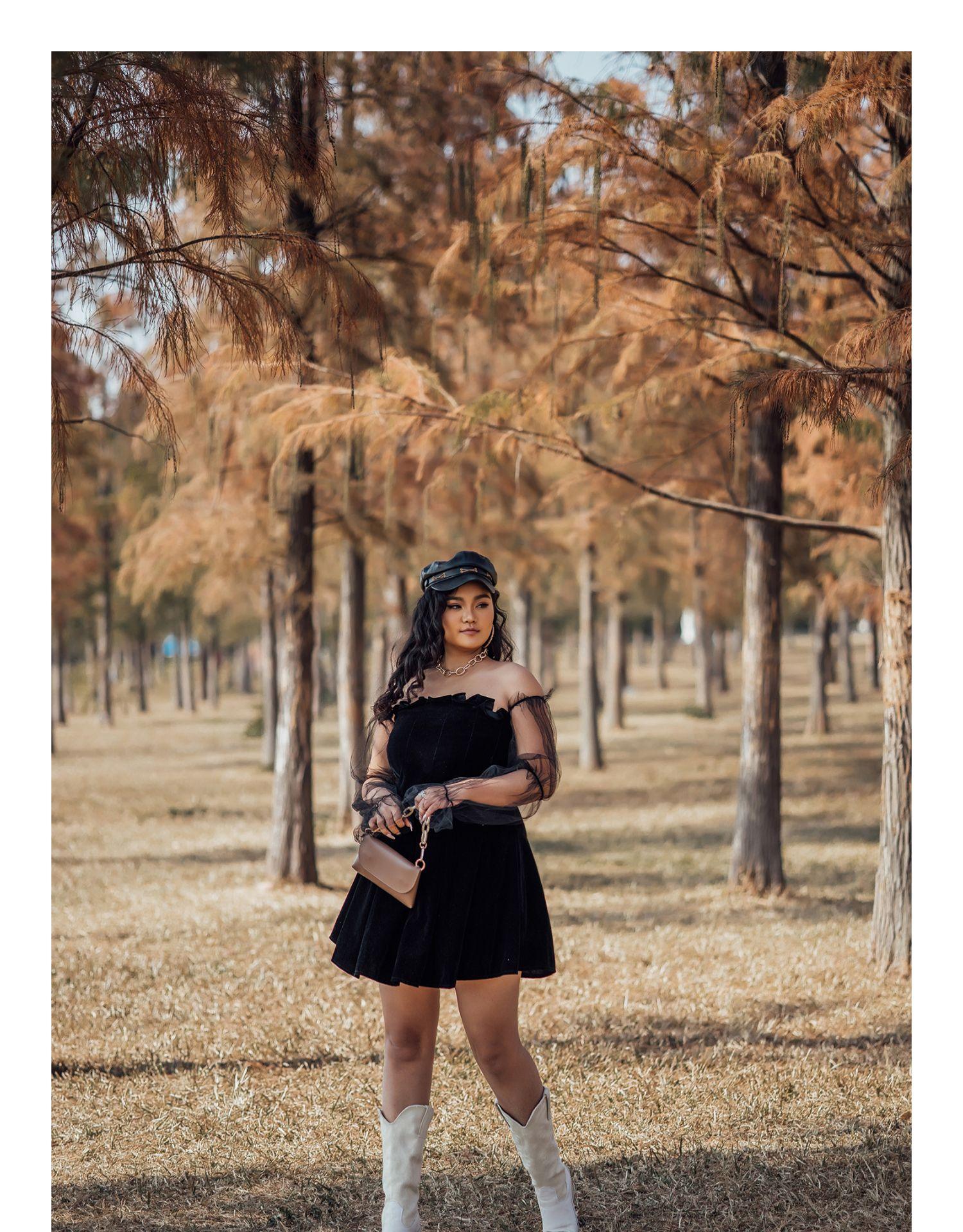 Off Shoulder Lantern Sleeve Mini Party Dress