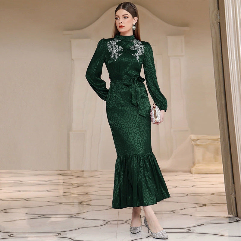 Off Shoulder Slim Fit Elegant Maxi Dress