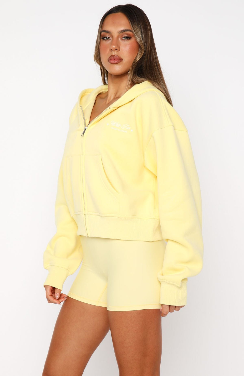 Just Try Again Boxy Honey Hoodie