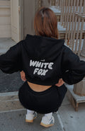 Offstage Cropped Zip Monochrome Hoodie