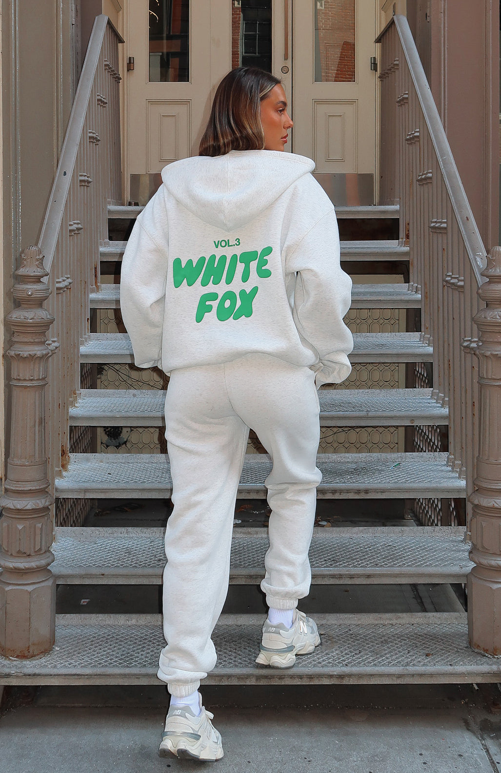 Offstage Zip Front Glacier Grey Hoodie