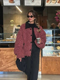 Lantern Sleeve Wool Blend Coat