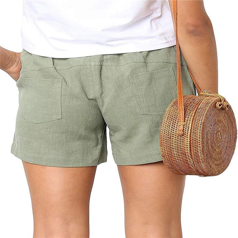 Linen Drawstring Pocket Comfort Short