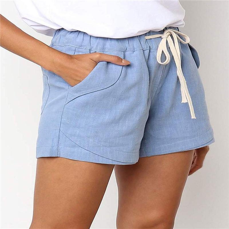 Linen Drawstring Pocket Comfort Short