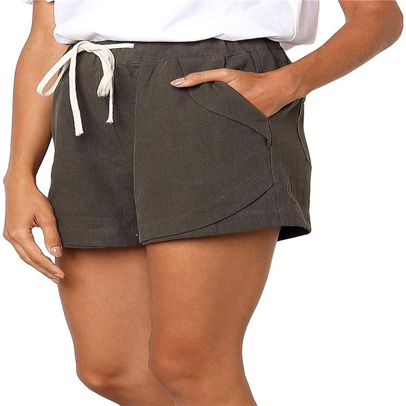 Linen Drawstring Pocket Comfort Short