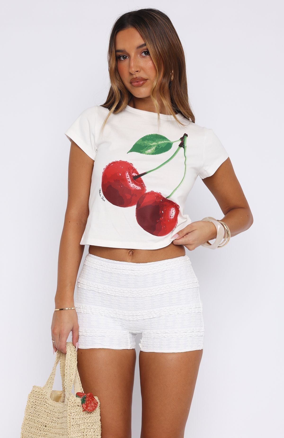 White Honeymoon Lace Elegant Short