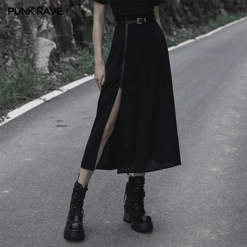 Minimalist Two Layer Chiffon Belted Mini Dress
