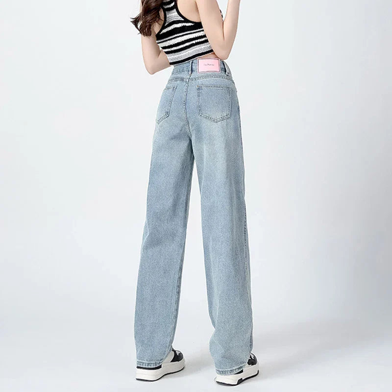 Standard Wide Leg Straight Mop Jean
