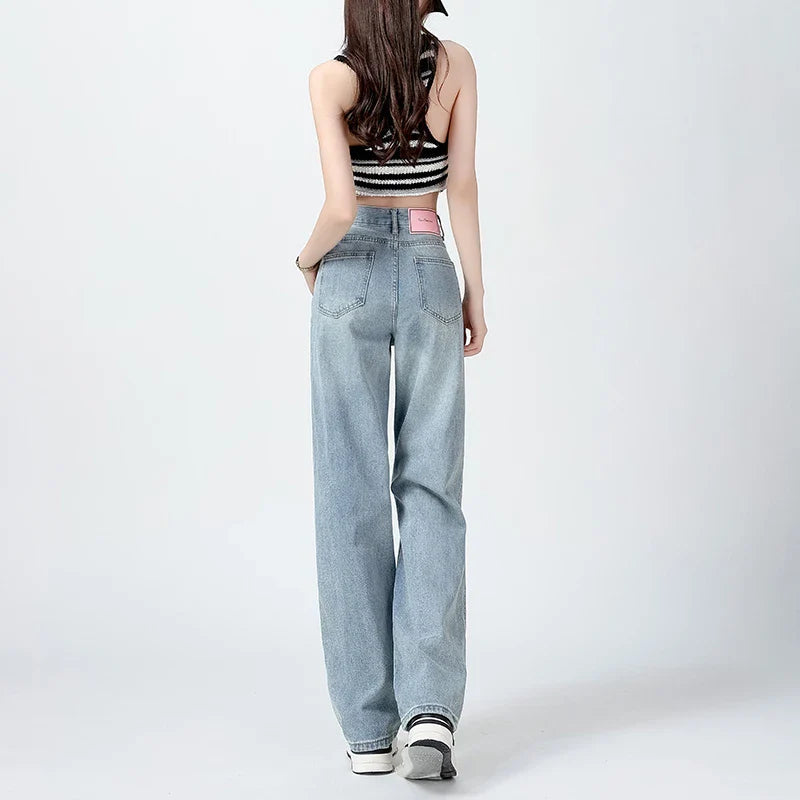 Standard Wide Leg Straight Mop Jean