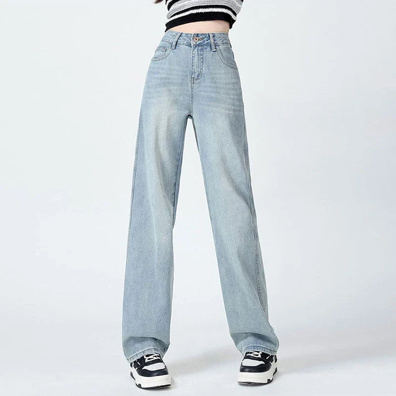 Standard Wide Leg Straight Mop Jean