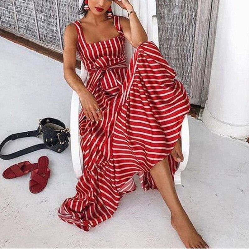 Polka Dot Mixed Design Maxi Dress