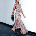 Bohemian Pleated Square Neck Maxi Dress