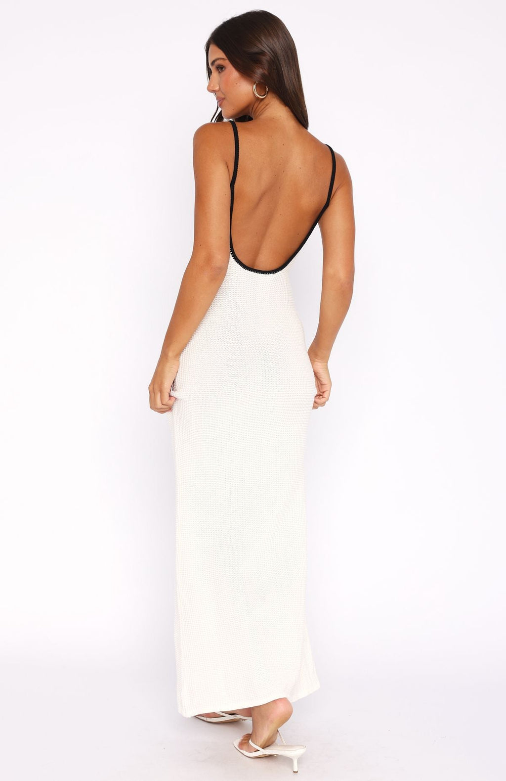 White Crochet Chic Elegant Maxi Dress