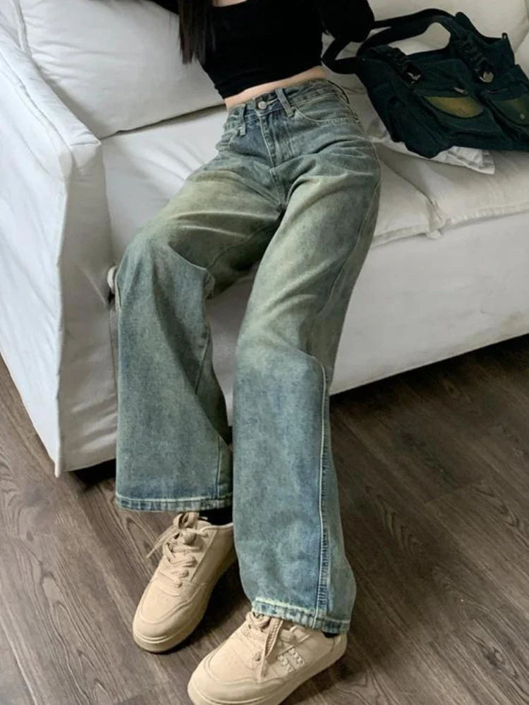 Distressed 90s Baggy Wide Leg Vintage Jean