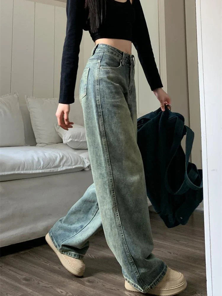 Distressed 90s Baggy Wide Leg Vintage Jean