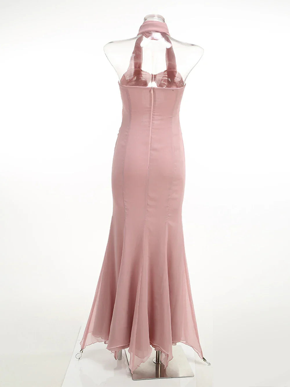 Twisted Tube Mermaid Style Midi Dress