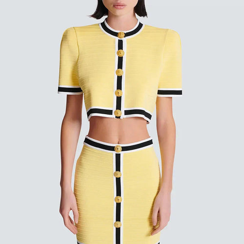 Knit Skirt Set Effortless Summer Party Dress