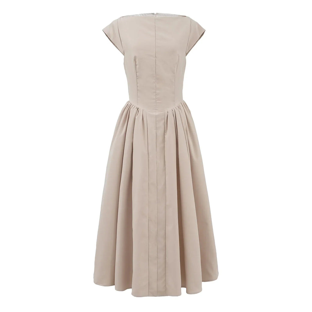 Short Sleeve Hollow Back Party Dress