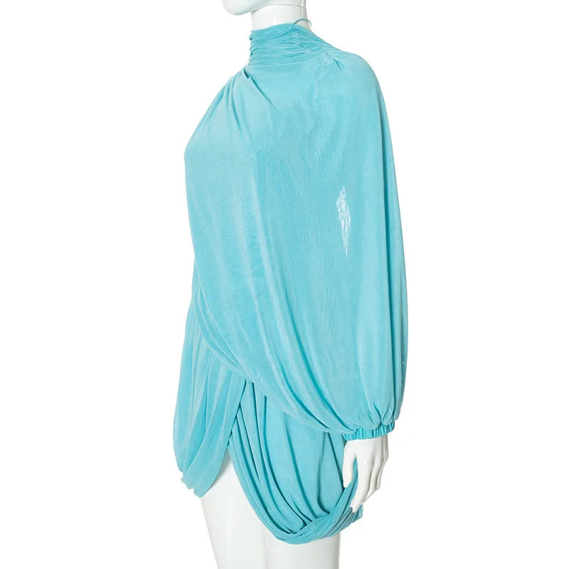 Strapless Shawl Vest Set Chic Mini Dress