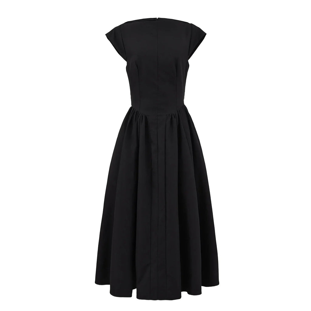 Short Sleeve Hollow Back Party Dress