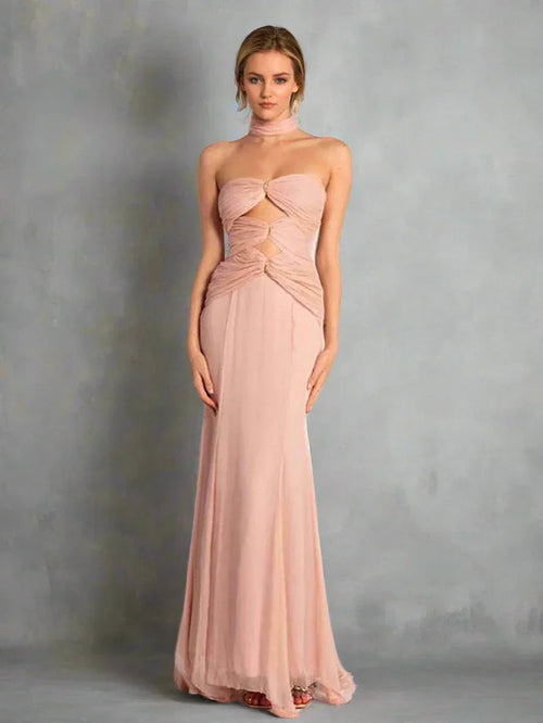 Twisted Tube Mermaid Mini Party Dress