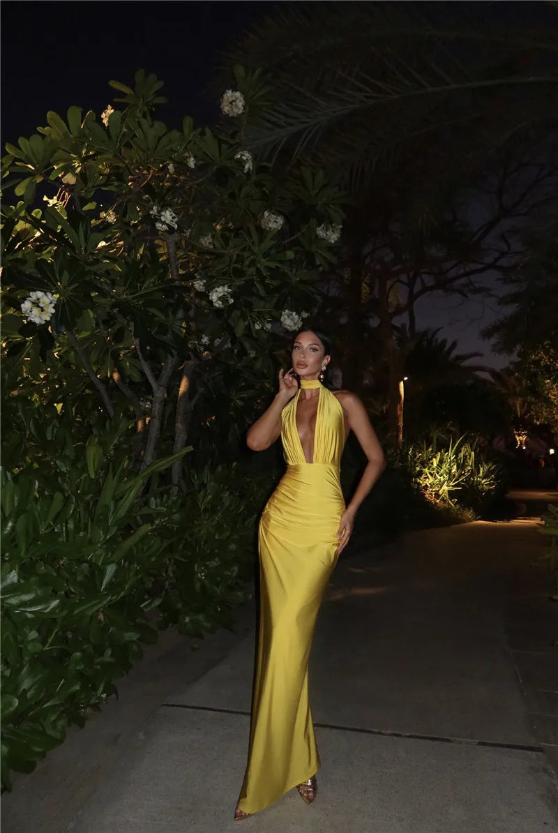 Beach Solid Texture Split A-Line Maxi Dress