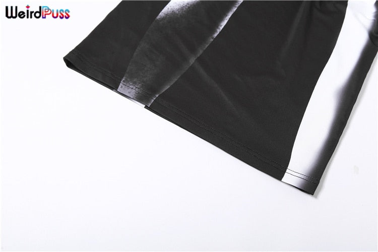 Gradient Stretchy Bodycon Maxi Dress