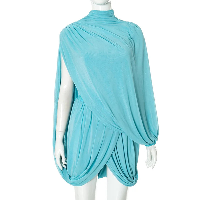 Strapless Shawl Vest Set Chic Mini Dress