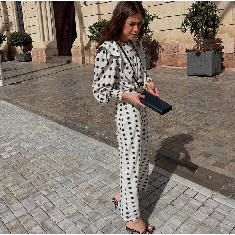 Casual Two Piece Skirt Suit Mini Dress