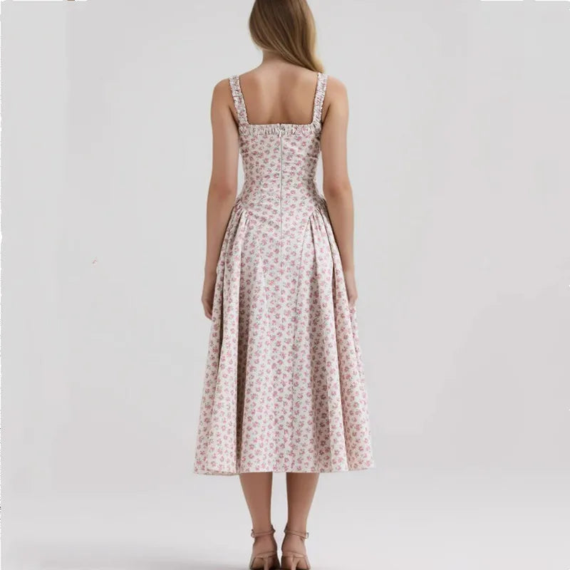 Floral Casual Midi Dress