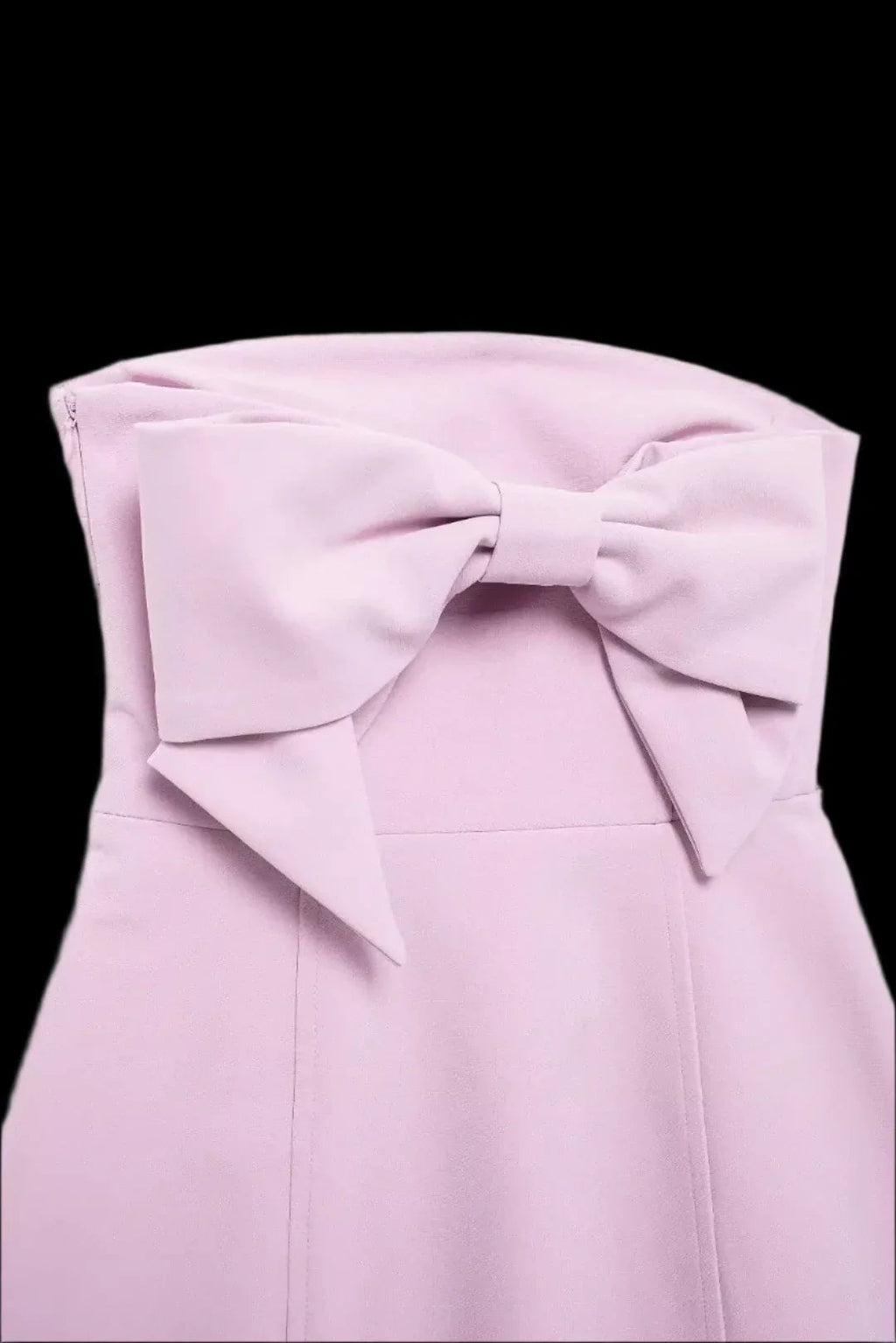 Pink 3D Bow Backless Mini Party Dress