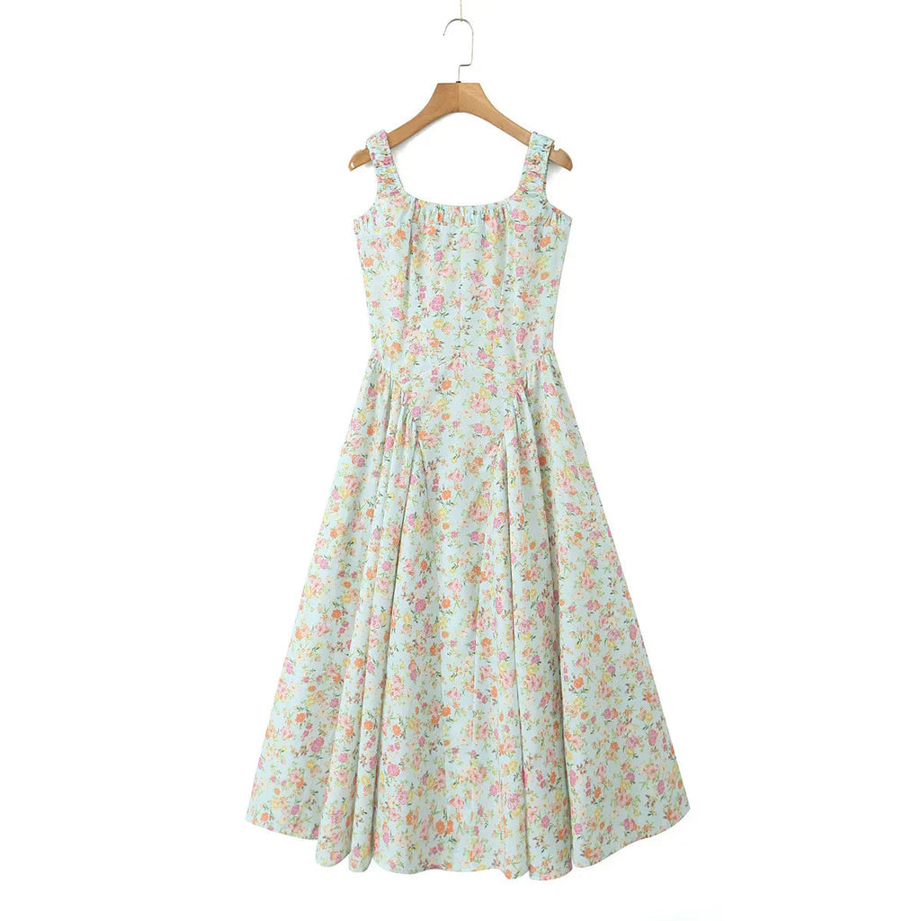Floral Casual Midi Dress