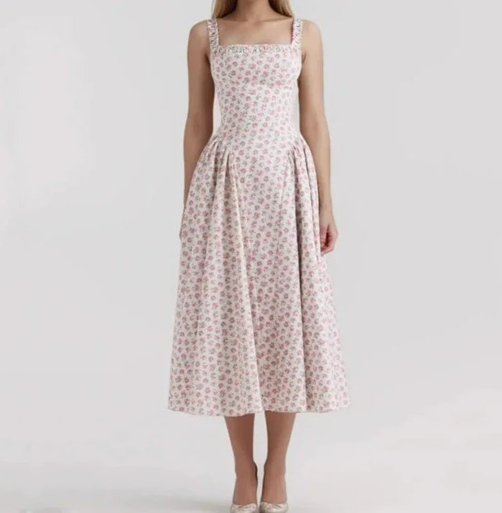 Floral Casual Midi Dress