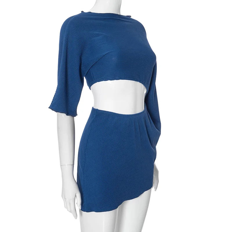 Cutout Mini Short Sleeve Loose Fit Party Dress