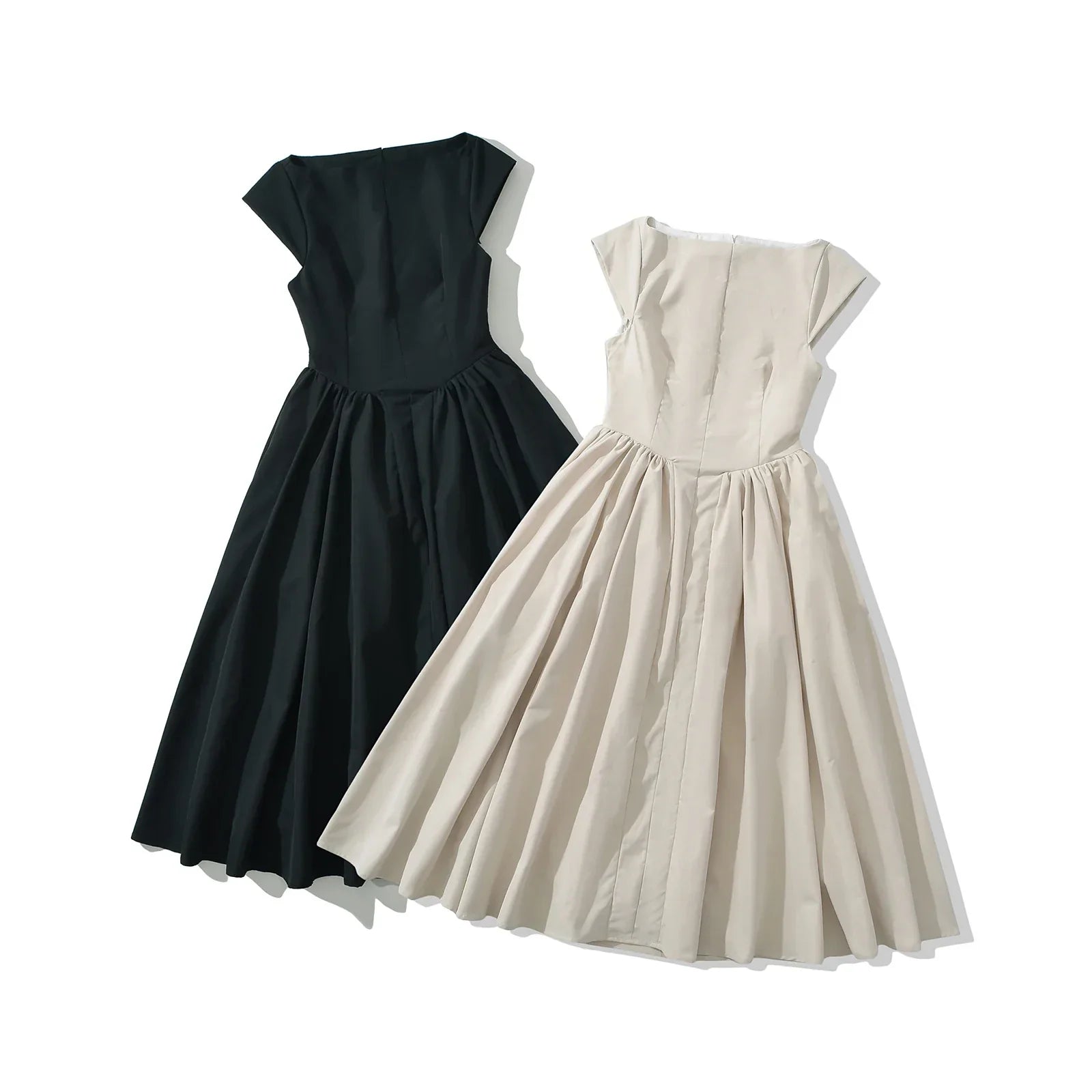 Short Sleeve Hollow Back Party Dress