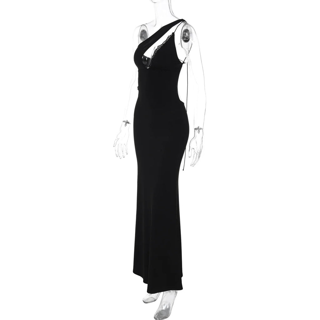 Cutout Bandage Backless Maxi Dress